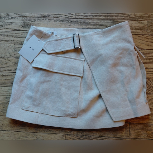 A.L.C. Conan Linen-Blend Skirt Women's Womens Size 8 NWT - Picture 1 of 7